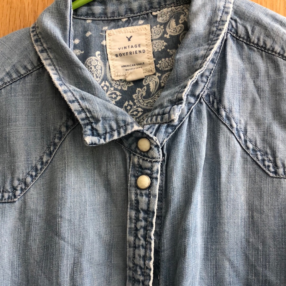 Vintage boyfriend chambray shirt